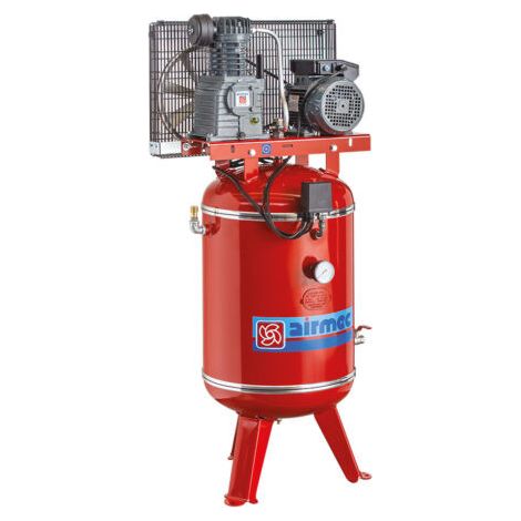 AIRMEC CFV 100 2 HP 321 LT/min 100 LITRI Compressore Aria VERTICALE TRIFASE