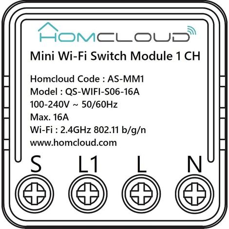 Modulo Interruttore Mini 1 Canale Wifi (As-Mm1) (1/4)