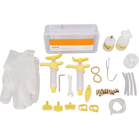 Kit de Purge pour Freins à Disque - Boîte Pratique, Plastique Résistant, Utilisation Facile pour Réparation et Graissage Vélo (1/5)