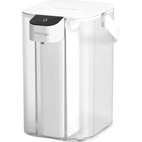 Waterdrop Carafe Filtrante Èlectrique Instantanée 3,5 L, Filtre à Eau de 3 Mois, Système d'Eau Potable Extérieur, Réduit le Calcaire, le Chlore, le Plomb, le Mercure, Blanc (avec Filtre de 1 757L) (1/5)