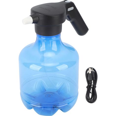 Pulverizador eléctrico recargable de alta presión de 3 litros para regar flores y limpiar el jardín (azul). (1/5)