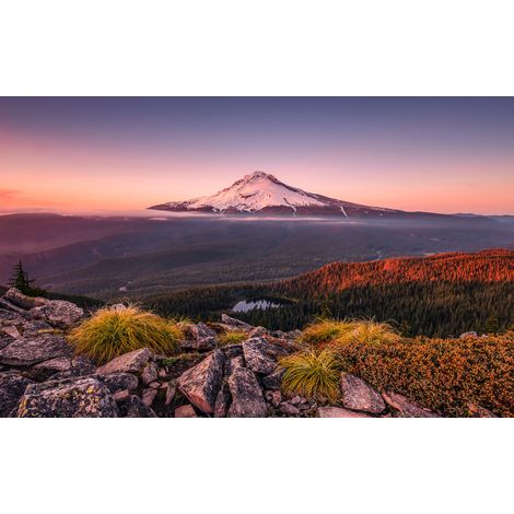 Papier peint panoramique naturel,romantique Royaume d’une Montagne (1/4)