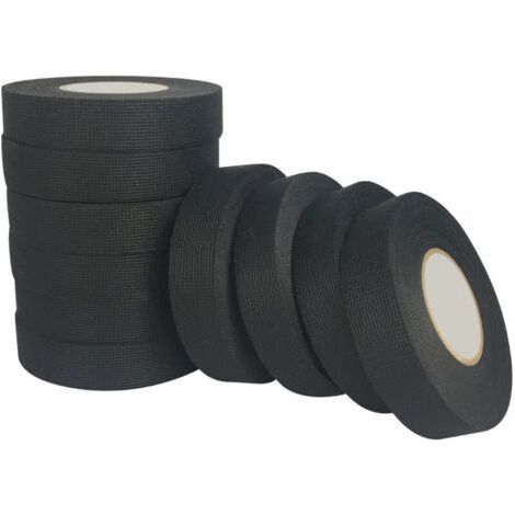 BUNTHAUS Lot de 4 rubans adhésifs textiles résistants à la chaleur, coloris noir (1/5)