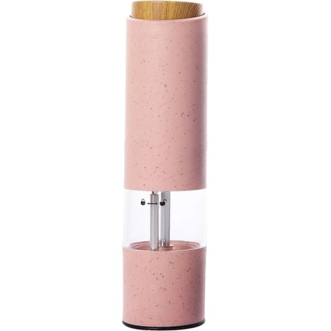 moulin à poivre électrique, moulin à sel automatique, fibres de blé roses (1/5)