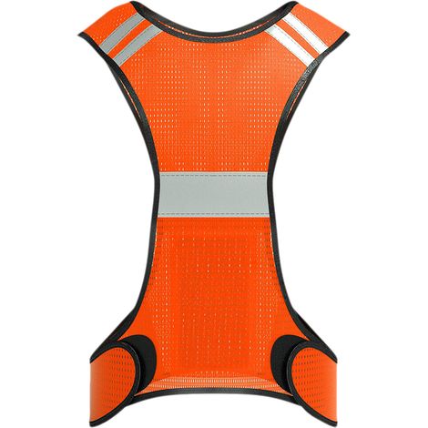 Gilet de sécurité réfléchissant flexible et ajustable pour activités extérieures, course nocturne et pêche (1/5)
