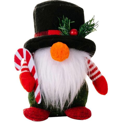 Décoration de Noël Gnome de Bureau, Poupée Gnome de Noël, Ornement de Poupée Gnome de Noël-14x6cm