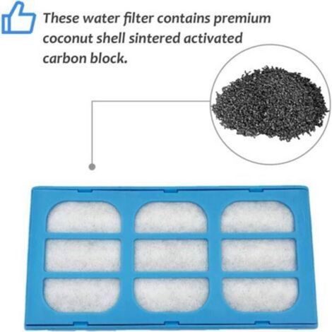 Cartouches de Filtre pour Fontaine à Eau pour Animaux, compatibles avec sources Cat Mate et Dog Mate, filtration purification d'eau pour chiens et chats (1/5)