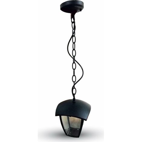 Lámpara LED V-TAC con portalámparas E27 (máx. 60 W), color negro, 72 cm de largo, IP44