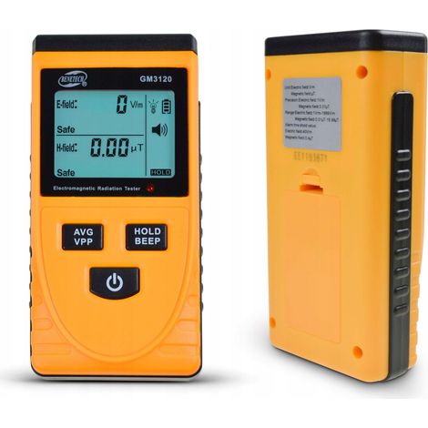 TESTER D'ONDE MISURATORE DI CAMPO ELETTROMAGNETICO - 1999V/m, 100uT - CE 5G
