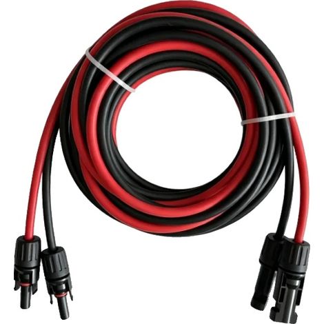 Câble Solaire, Résistant aux UV, Double Isolation, 6mm² 5M (1/2)