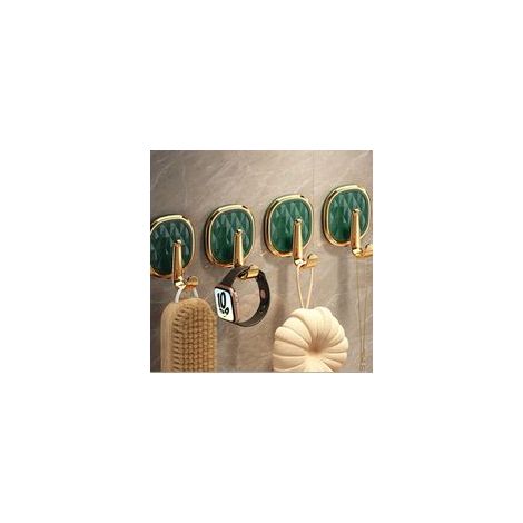 Crochets adhésifs puissants — Sans perçage, sans trous et sans traces — Crochets à ventouse pour vêtements et cuisine (1/5)