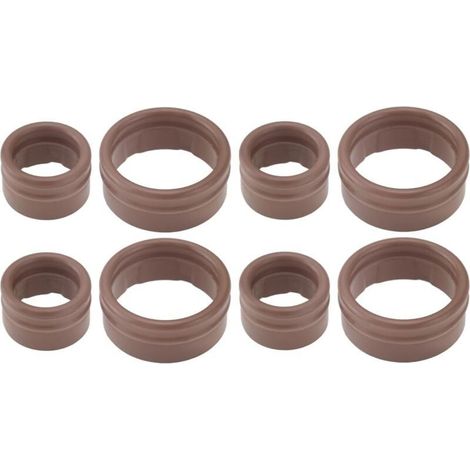 8 Pièces Kit de Joints de Climatisation Joint Torique D'étanchéité Joint de Compresseur Diamètre Intérieur 10,6 Mm/17 Mm Compatible avec Renault Grand Scenic II/Megane II OEM 7701208148