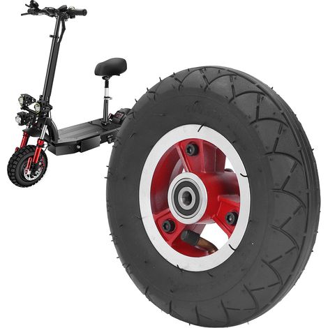 Pneus pleins 200x50mm 8 pouces antidérapants pour trottinette électrique avec moyeu alliage résistant aux éclatements (1/5)