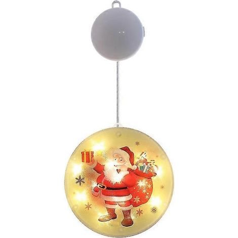 LED-Lichterkette mit Saugnapf für Weihnachtsdekorationen zu Hause, hängende Girlande, Weihnachtsbaumschmuck, Noel Navidad 2020, Neujahr 2021 (1/4)