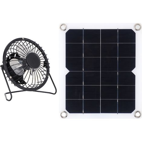 10-W-Solarpanel mit Photovoltaik-Lüfter für Hundehütte/Kinderzimmer (1/5)