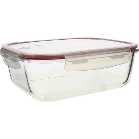 Boîte hermétique rectangulaire en verre 2260ml, CLÉMENTINE