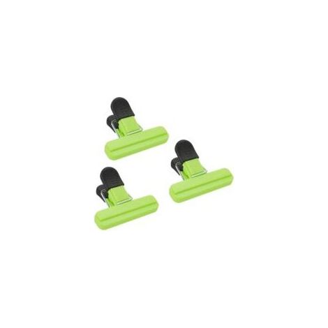 Pince Sachet Alimentaire, 3 Pièces Alimentaire D'étanchéité Clips en Plastique Clip Fermeture Sac pour Emballage Cuisine Bonbons Snack (1/3)