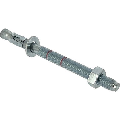goujon ancrage - m10 x 70 mm - acier électrozingué - lot de 10 - bizline 720197