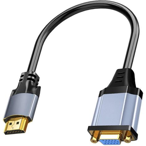 -compatible mâle vers vga femelle convertisseur câble audio câble adaptateur vidéo câble pour pc ordinateur portable tv (1/5)
