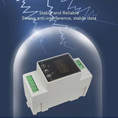 Rail de guidage régulateur de température chauffage refroidissement Thermostat numérique 2 relais sonde cylindrique compteur AC100 (1/5)