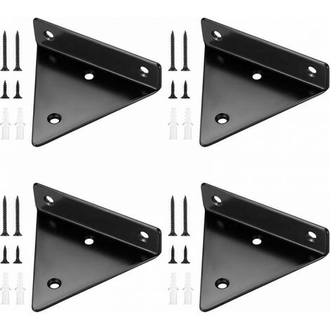 4 supports d'étagère flottante, étagère murale triangulaire invisible B (1/5)