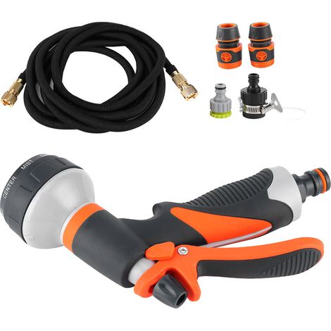 Gartenbewässerungs-Sprühgerät mit Teleskopschlauch-Set für Pflanzen und Blumen (1/5)