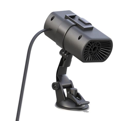 Noir,Chauffage de voiture,Chauffe de voiture de véhicule,Ventilateur de refroidissement de chauffage de voiture portable Dégivreur automatique de parebrise de 12 V, sècheparebrise automatique (1/5)