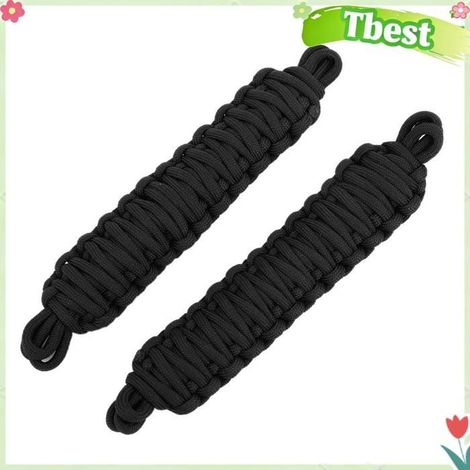 Tbest Sangle de limitation de porte Sangle de Protection pour porte de voiture, 2 pièces, corde de moto interieur Noire (1/5)
