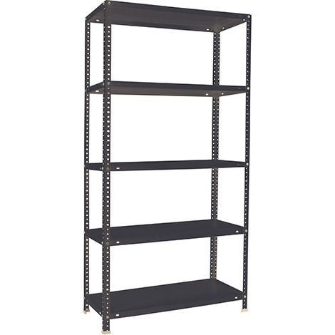 SimonRack Étagère Rangement, 1800x800x500 mm, 5 Niveaux, 100 kg Capacité de Charge et Point de Flexion, Métal , Étagère Garage, Anthracite - Comfort (1/5)
