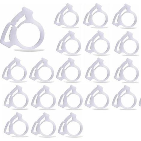 20 pièces B15 pinces de fixation du tuyau de balayage de piscine, convient pour le nettoyeur de piscine Polaris 180 280 360 380 480 (1/4)