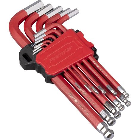 Sealey AK71640 Premier Long Ball-End Hex Key Set 11pc