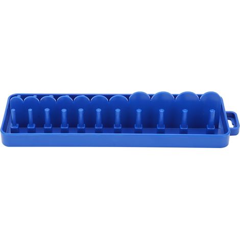 Support de rangement pour douilles 1/4", plateau en polypropylène pour rail et étagère, organisation d'atelier
