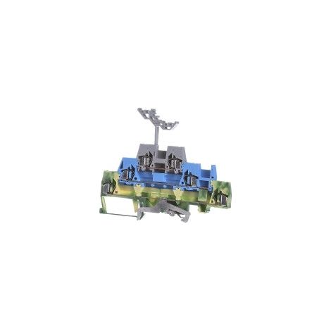 Dreistufiger Verbinder PE / L / L 2,5 mm² gelbgrün / blau / grau 280-547 (1/2)