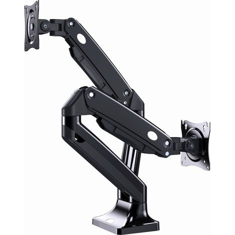 Gembird MA-DA2-03 Soporte doble para monitor negro de escritorio (1/5)