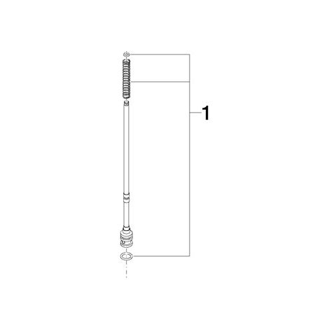 Dornbracht 90310900700-08 tige de traction pour inverseur pièces de rechange