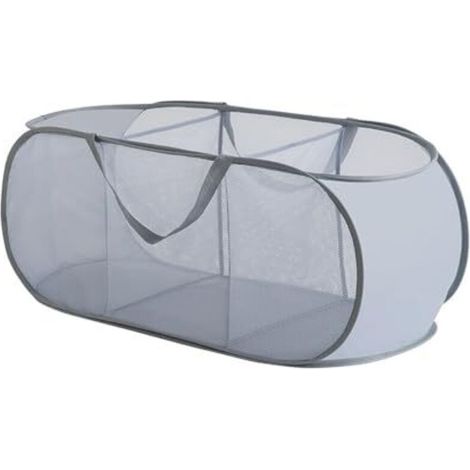 Large 103L collapsible laundry basket, dirty hamper with handle, mesh storage basket for home, nursery, dorm, camping and travel (1/5)