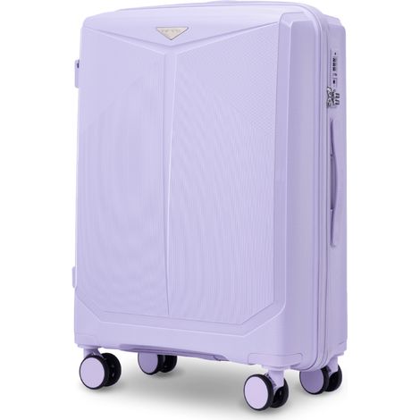Maleta mediana Wings COCKATIEL de polipropileno de 24" BLANCO PÚRPURA