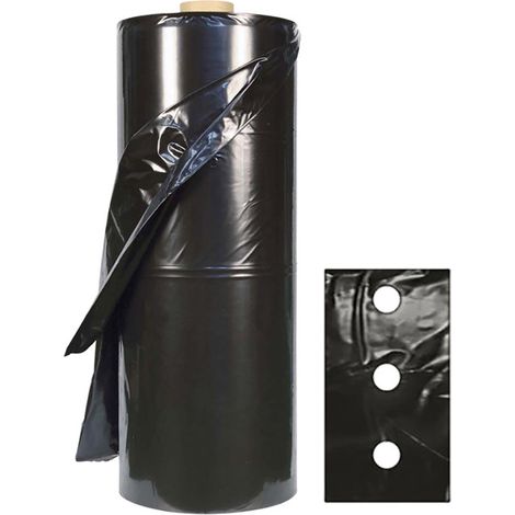 TELO PACCIAMATURA POLIETILENE CON FORI CENTRALI ANTI RADICE ERBACCE 1,2x30m LIF, "50cm"