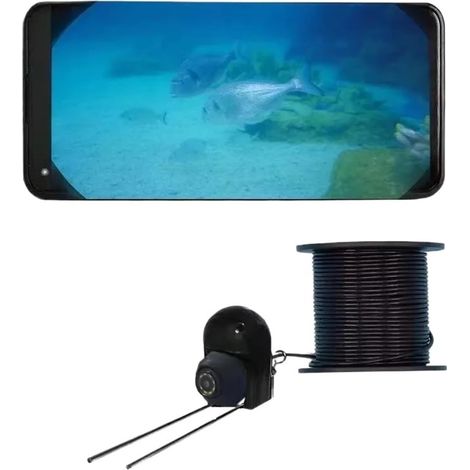 Pour la pêche sur glace, en lac et en bateau Caméra de pêche avec connexion filaire Détecteurs de poissons portables Pêche sur glace for téléphone Outils de détection de poissons universels(3M Univers (1/5)