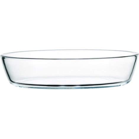 à four ovale en verre trempé 1600 ml à surface lisse allant