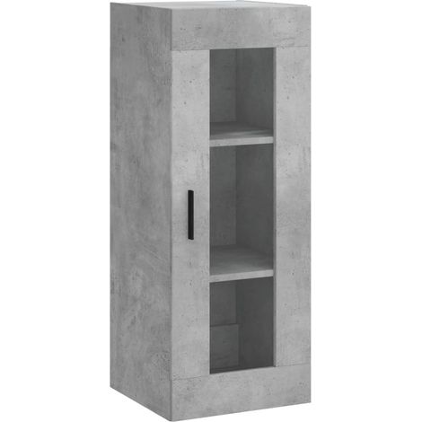 Maison Exclusive - Armario de pared gris hormigón 34,5x34x90 cm (1/5)