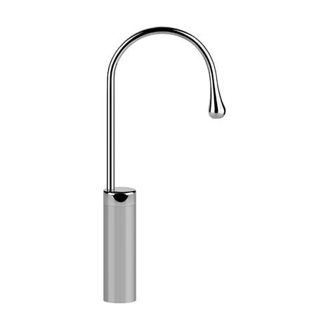 Gessi Goccia caño de lavabo versión alta, sin desagüe, 174 mm de