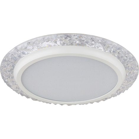 Plafonnier plafonnier lampe de salon rond blanc opale lampe de couloir LED D 40 cm