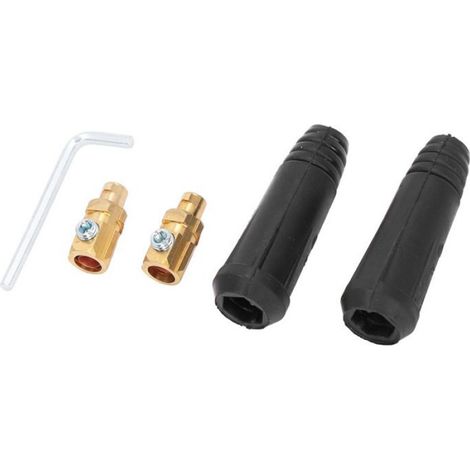 Connecteur De Câble De Soudage - Laiton - 200 A - Pour Soudage Tig Et Coupe Plasma - 2 Pièces (1/5)
