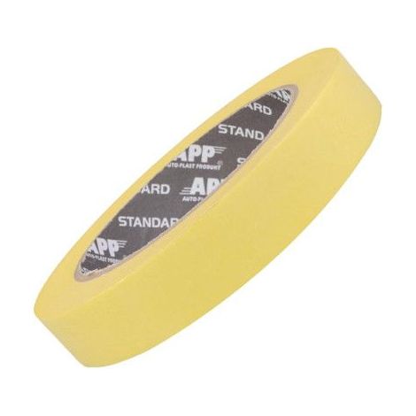 Ruban de masquage - Peinture, vernis, rénovation - Jaune - 45x18mm - APP (1/5)