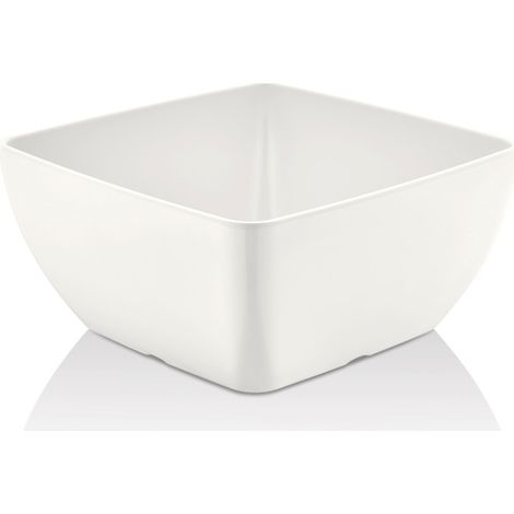 Bol carré en mélamine - blanc pour 171554 - 190x190x(h)90mm - Finedine (1/4)