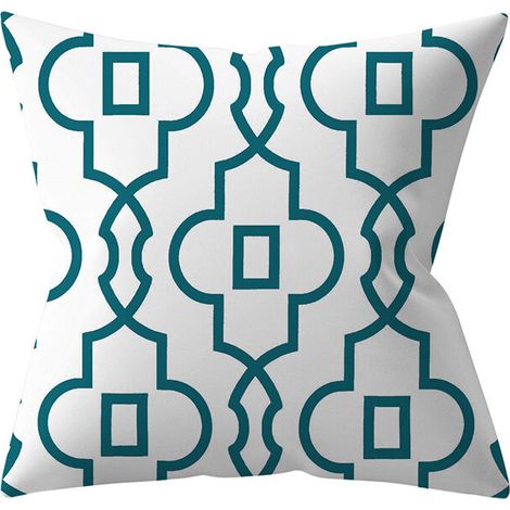 Filiyano-Lot de 4 housses de coussin d'extérieur, coussins de canapé en lin imperméable 45x45cm, plantes vertes, coussins décoratifs pour le jardin (1/5)