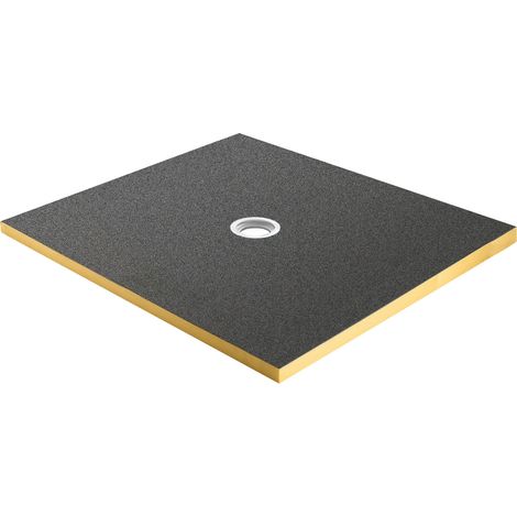 Receveur de douche prêt à carreler recoupable 100x100x4 cm - Bonde centrée - Sopro