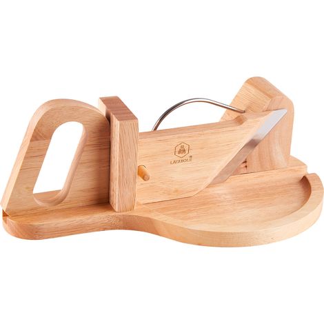 Affettatrice Manuale 30,2x19,1x12,0 cm per Salumi in Legno Naturale