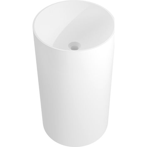 Mexen Ajax-01 lavabo autoportant en conglomérat 45 x 45 cm, blanc mat - 26504500 (1/5)